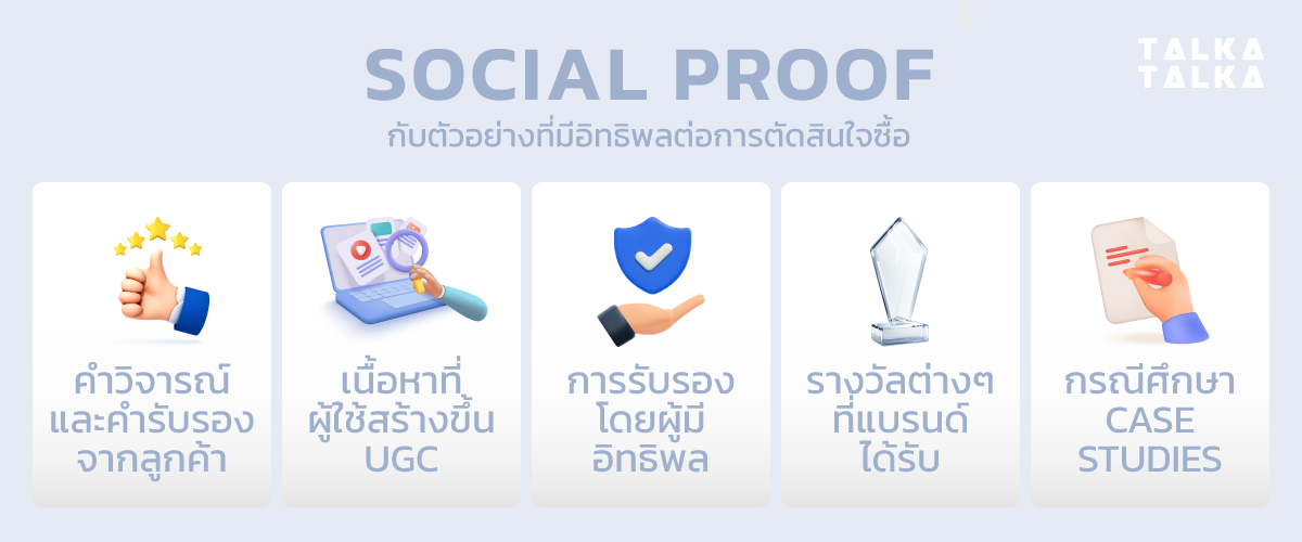 ตัวอย่าง Social Proof