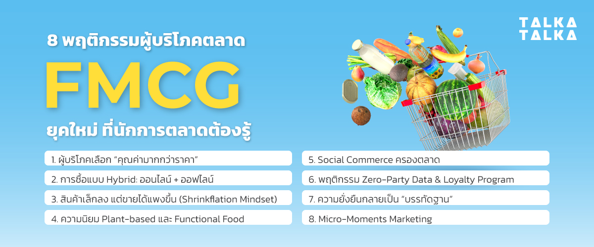 8 พฤติกรรมผู้บริโภคตลาด FMCG ยุคใหม่ ที่นักการตลาดต้องรู้