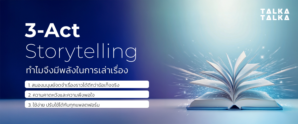 ทำไม 3-Act storytelling จึงมีพลังในการเล่าเรื่อง