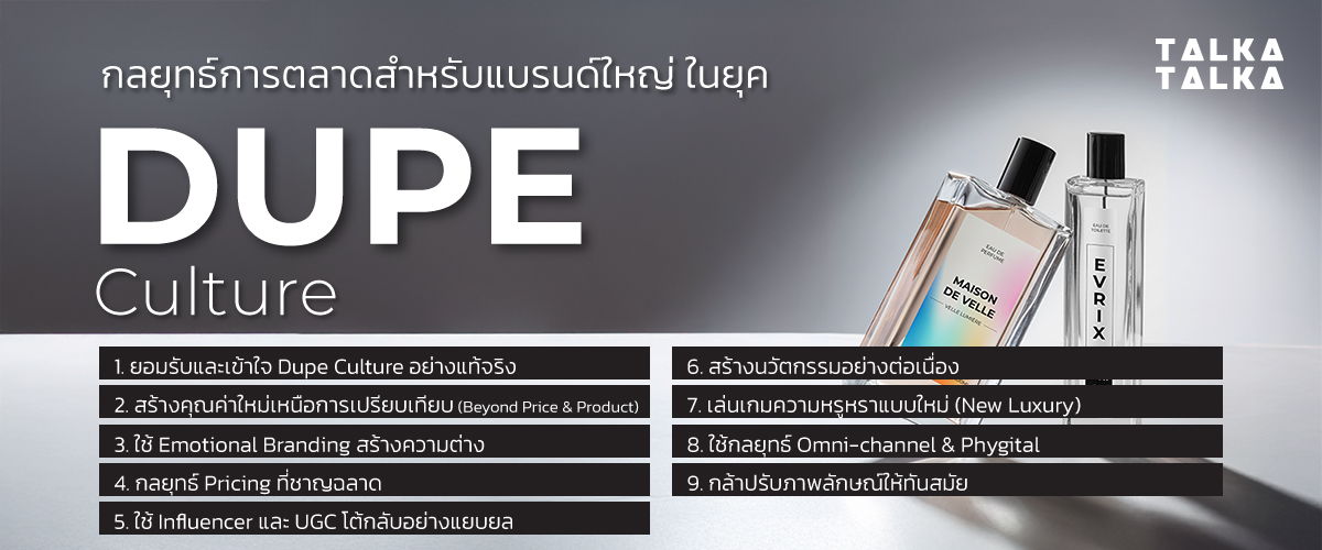 กลยุทธ์การตลาดสำหรับแบรนด์ใหญ่ ในยุค Dupe Culture